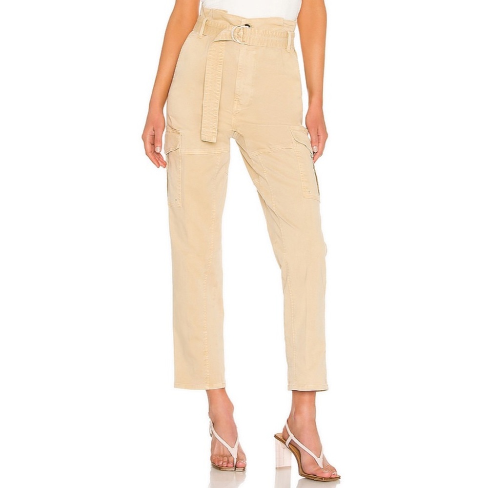 FRAME Safari Cargo Pants High Rise Belted Utility Women's Trousers